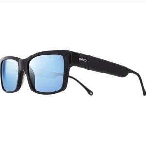 Revo SONIC 1 Bluetooth Sunglasses (RE 1204 01 BL) Black/Blue Water - NEW